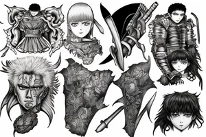 Guts from Berserk manga tattoo idea