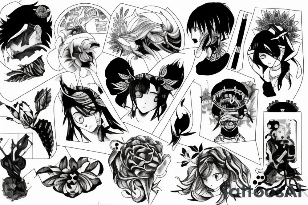 Stills from the manga vagabund tattoo idea