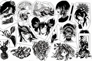 Stills from the manga vagabund tattoo idea