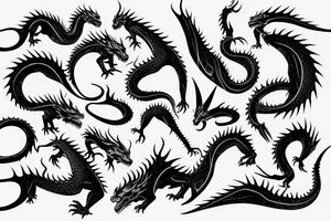 Dragon from Game of thrones tattoo idea