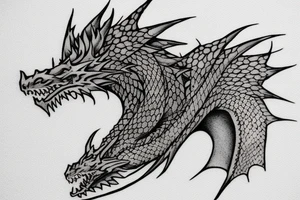 Dragon from Game of thrones tattoo idea
