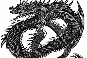 Dragon from Game of thrones tattoo idea