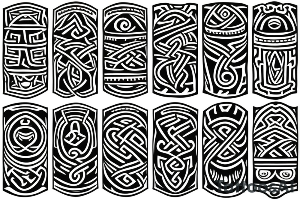 viking theme fore arm tattoo idea