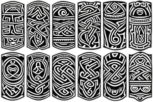 viking theme fore arm tattoo idea
