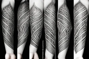 viking theme on forearm tattoo idea