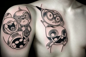 Homelander lazer tattoo idea