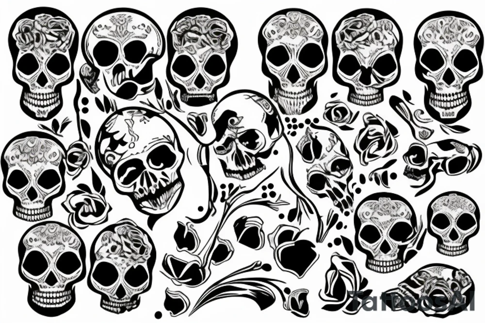 skulls tattoo idea