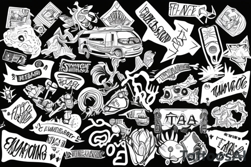 full back tattoo, travel, survivor, Taurus, female, sky diving, scuba, bungee jump, traveling, successful, diabetic, independent, tattoo idea