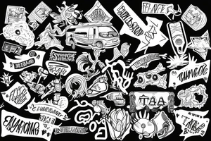 full back tattoo, travel, survivor, Taurus, female, sky diving, scuba, bungee jump, traveling, successful, diabetic, independent, tattoo idea