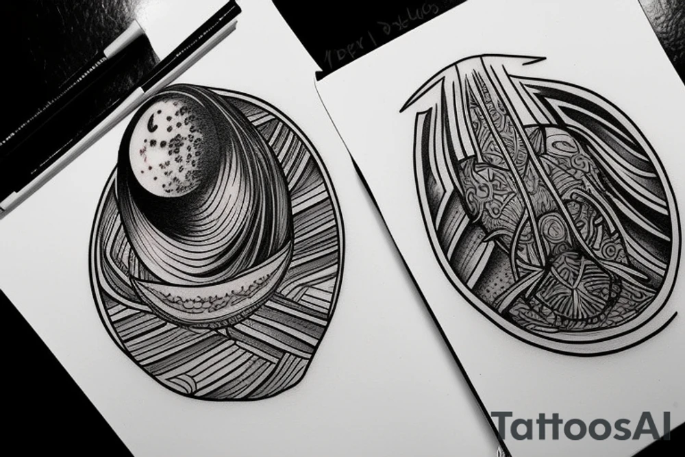 A tattoo from Frank Herbert’s Dune in the desert tattoo idea