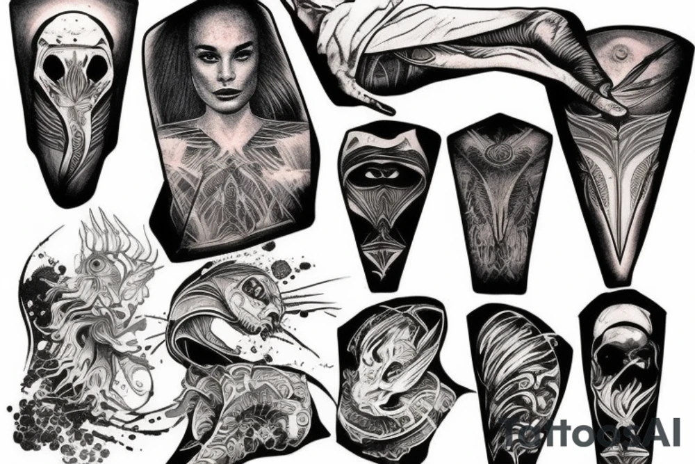 A tattoo from Frank Herbert’s Dune in the desert tattoo idea