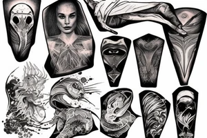A tattoo from Frank Herbert’s Dune in the desert tattoo idea