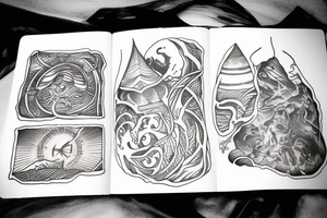 A tattoo from Frank Herbert’s Dune in the desert tattoo idea
