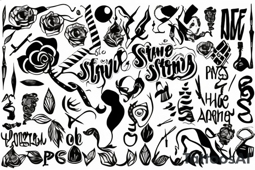 woman survivor, successful and strong tattoo idea