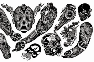 Technology of the future, tattoo on the arm tattoo idea