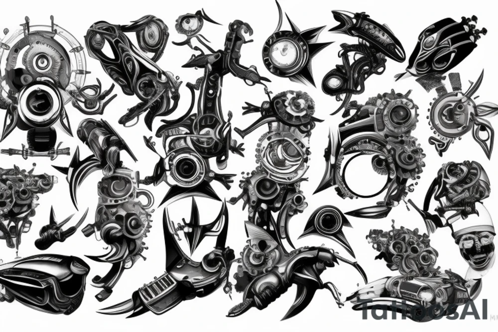 Technology of the future, tattoo on the arm tattoo idea