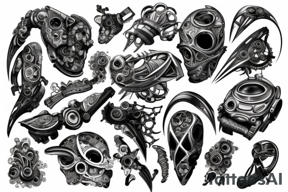 Technology of the future tattoo idea