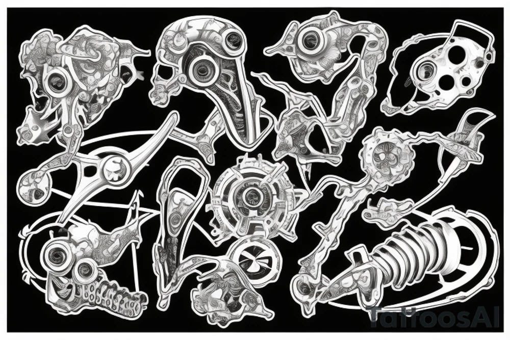 Technology of the future tattoo idea