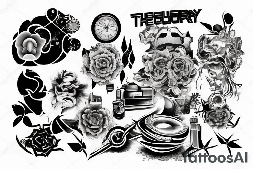 Technology of the future, tattoo on the arm tattoo idea