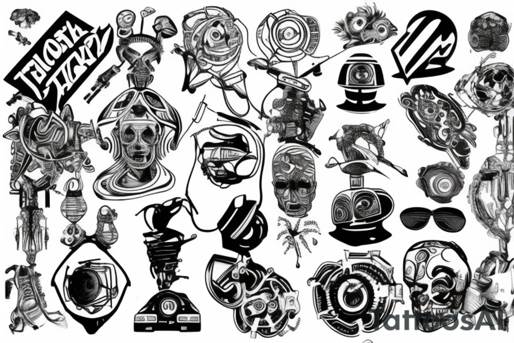 Technology of the future, tattoo on the arm tattoo idea