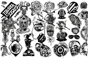 Technology of the future, tattoo on the arm tattoo idea