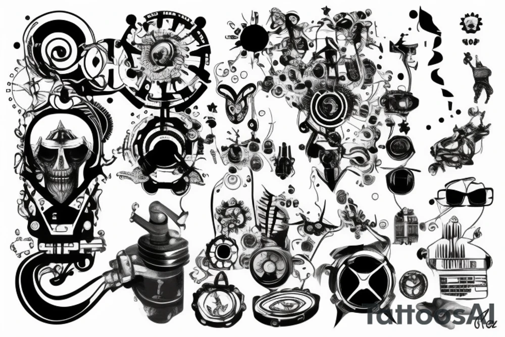 Technology of the future, tattoo on the arm tattoo idea