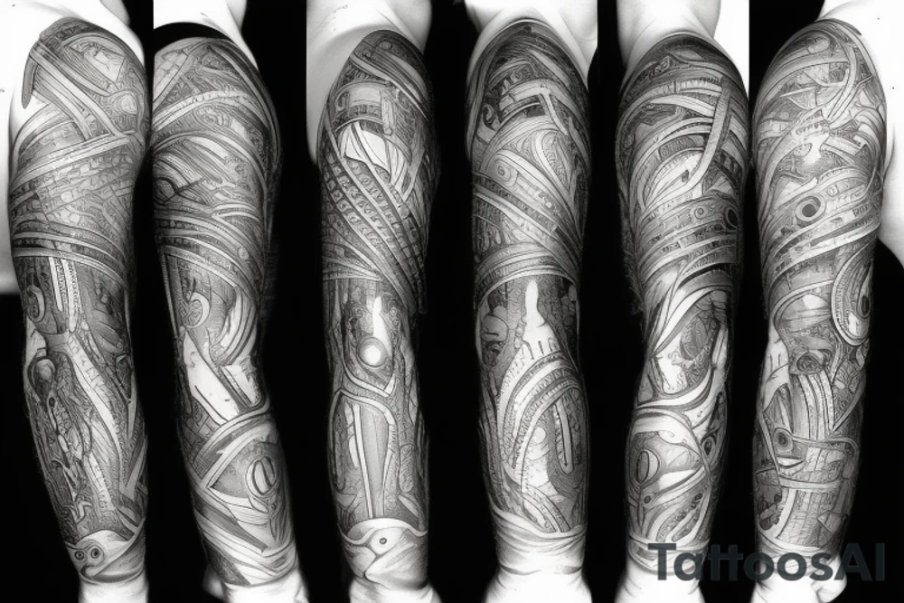 Arm implants tattoo idea