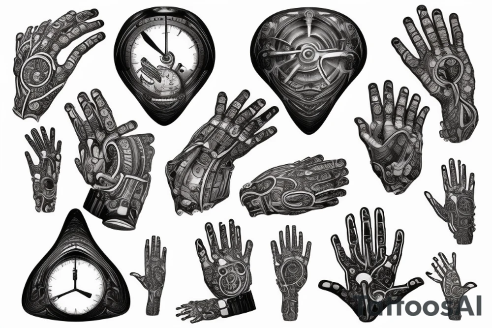 Data nodes in arm tattoo idea