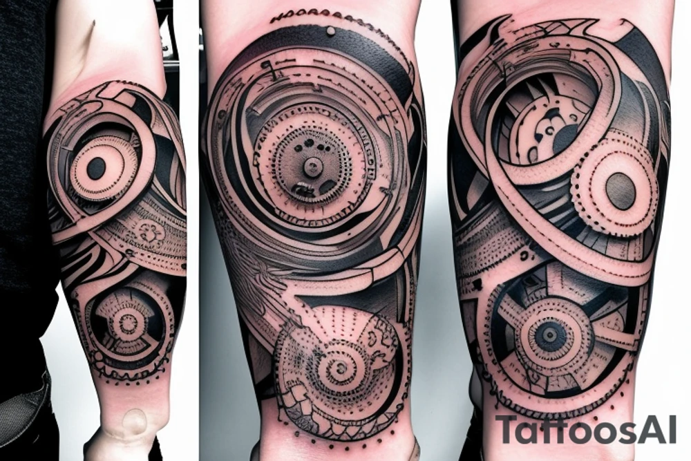 Data nodes in arm tattoo idea