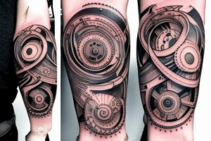 Data nodes in arm tattoo idea