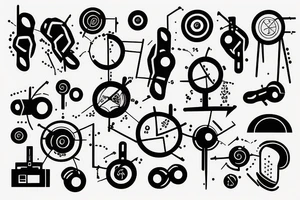 Data nodes in arm tattoo idea