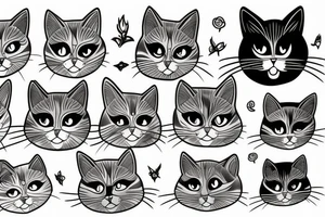 Cats tattoo idea