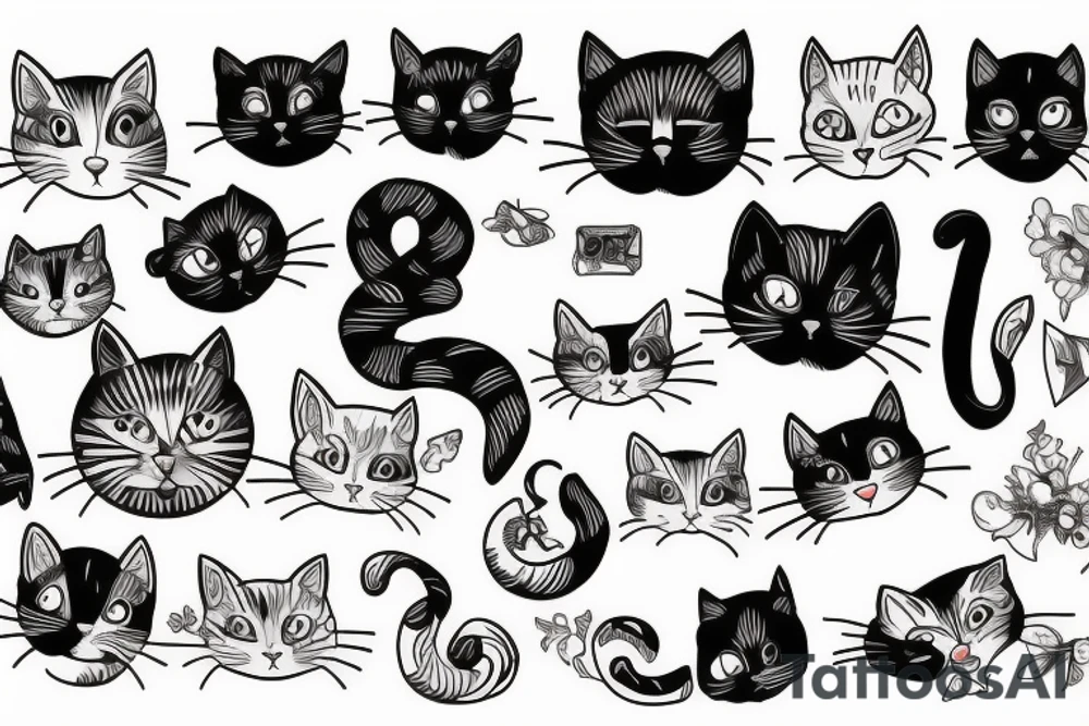 Cats tattoo idea