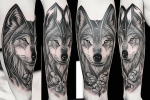 Celtic/nordic wolf tattoo idea