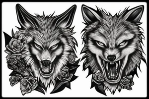 fenirir werewolf tattoo idea