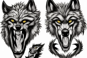 fenrir werewolf tattoo idea