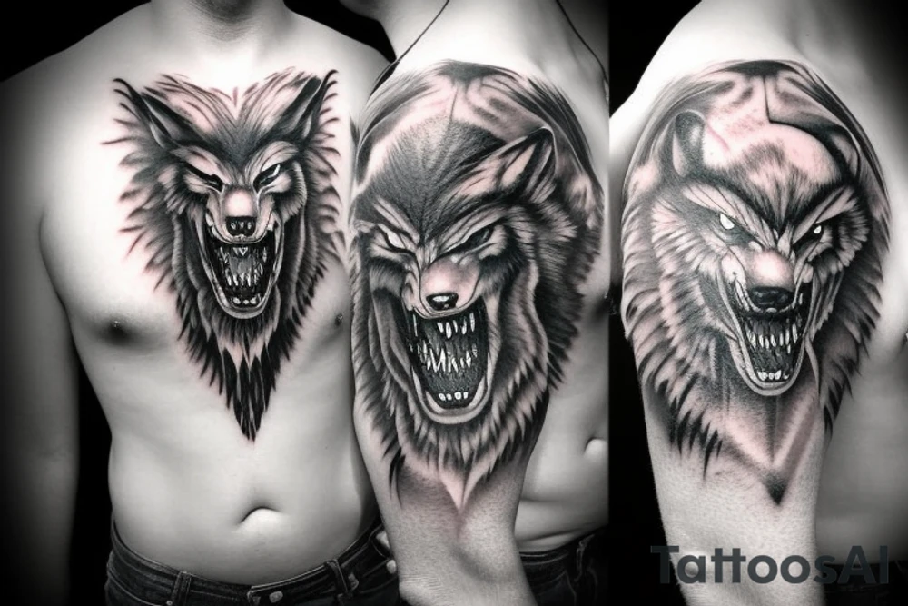 fenrir werewolf tattoo idea