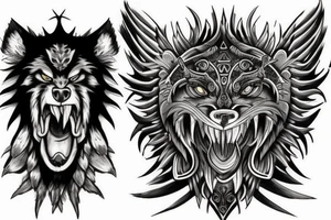 fenrir gorget tattoo idea