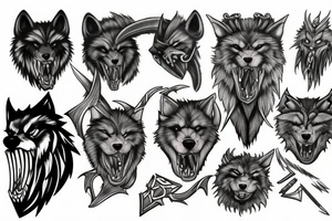 fenrir gorget tattoo idea