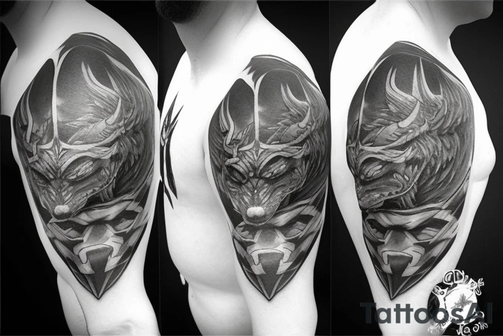 fenrir pauldron tattoo idea