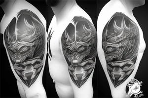 fenrir pauldron tattoo idea