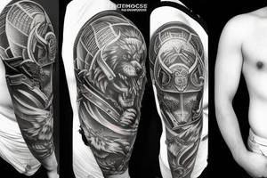 fenrir pauldron tattoo idea