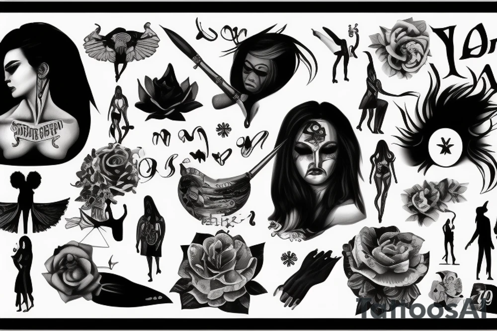 woman survivor, successful and strong tattoo idea