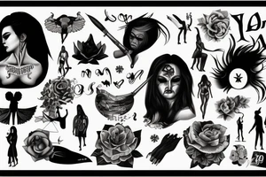 woman survivor, successful and strong tattoo idea