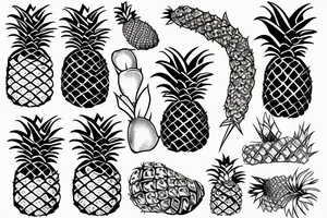 pineapple Japanese tattoo idea