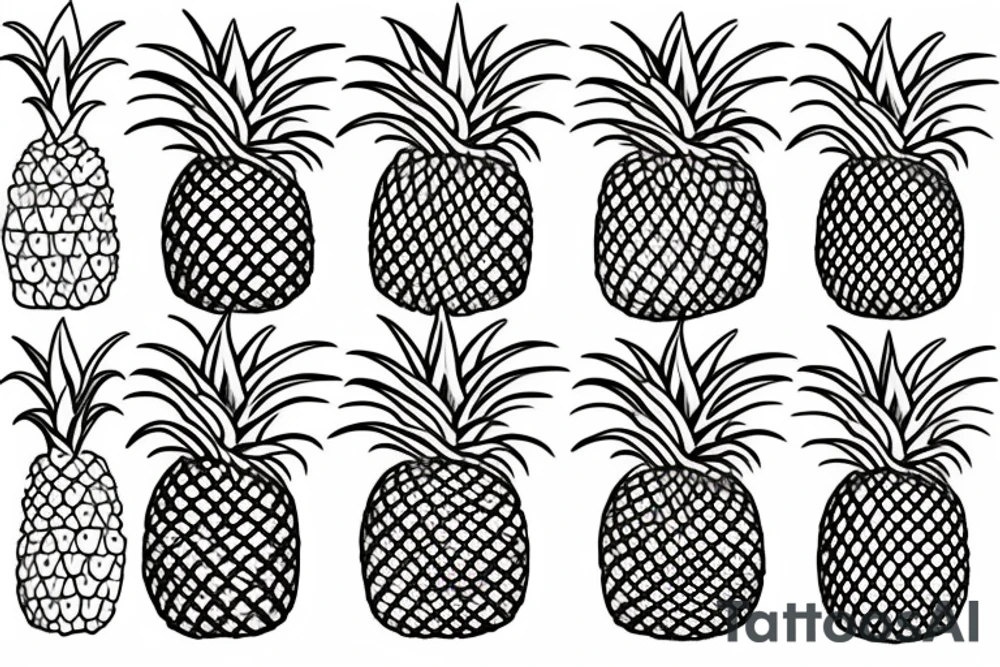 pineapple Japanese tattoo idea
