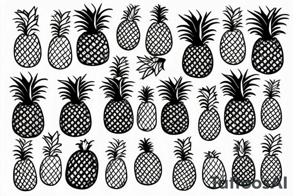 pineapple tattoo idea