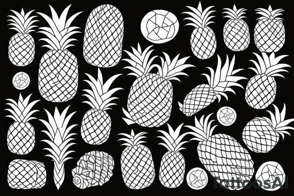pineapple tattoo idea