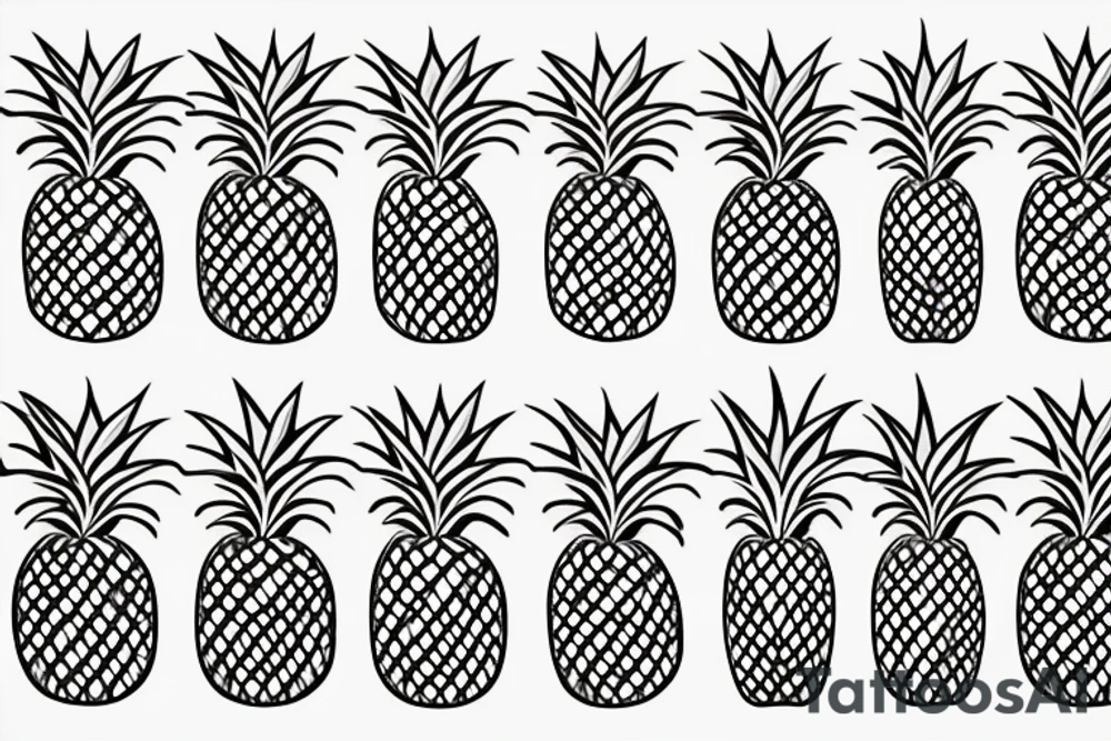 pineapple tattoo idea