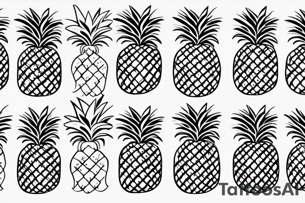 pineapple tattoo idea